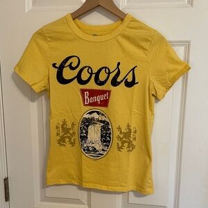 Coors Banquet Yellow Graphic T-Shirt XS
